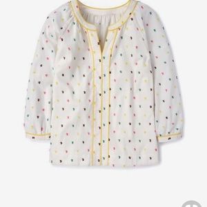 Boden Heather top with embroidered dots